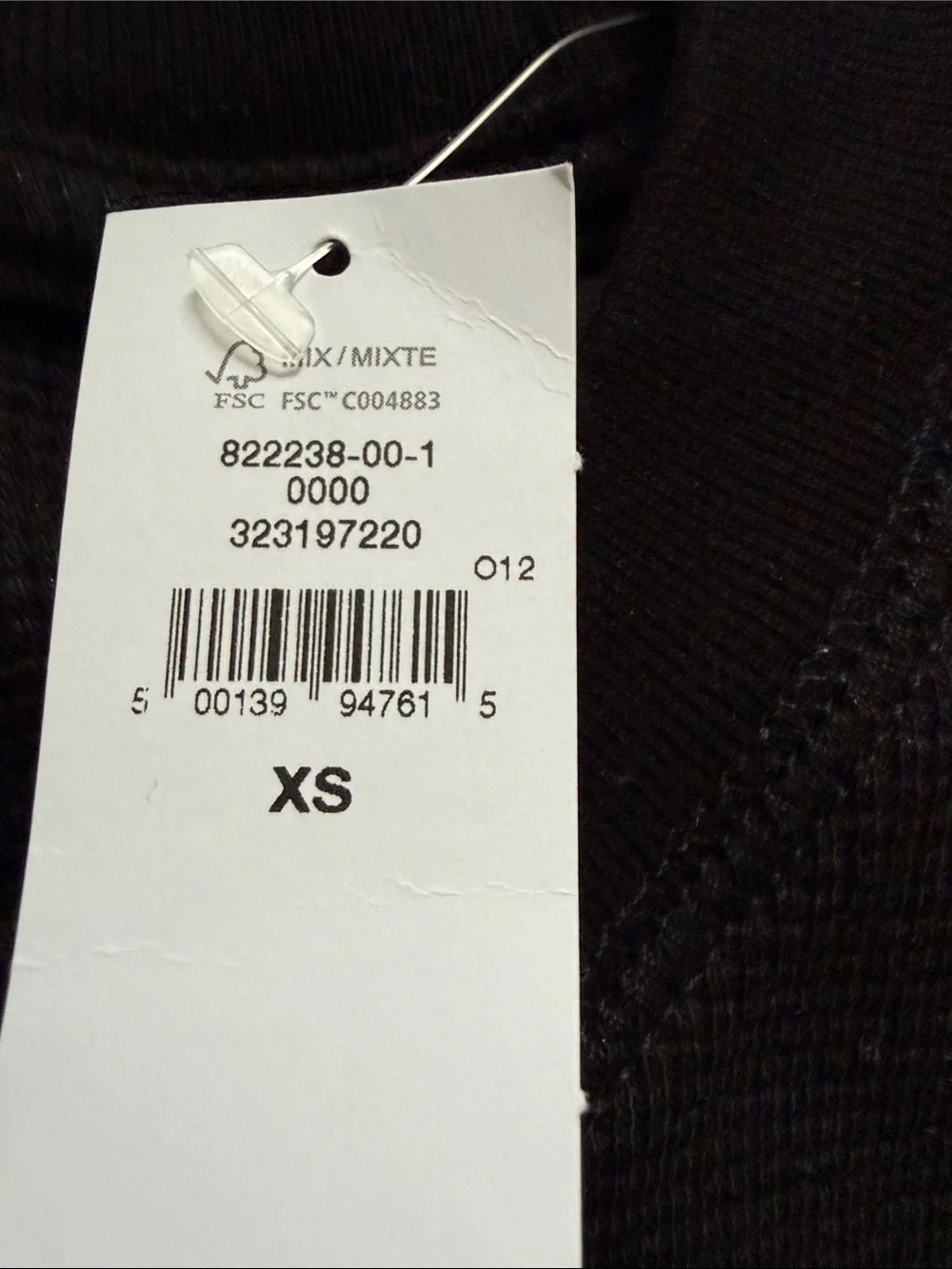 Brand new!!! GAP Men's Black Waffle Crewneck Sweater size XS